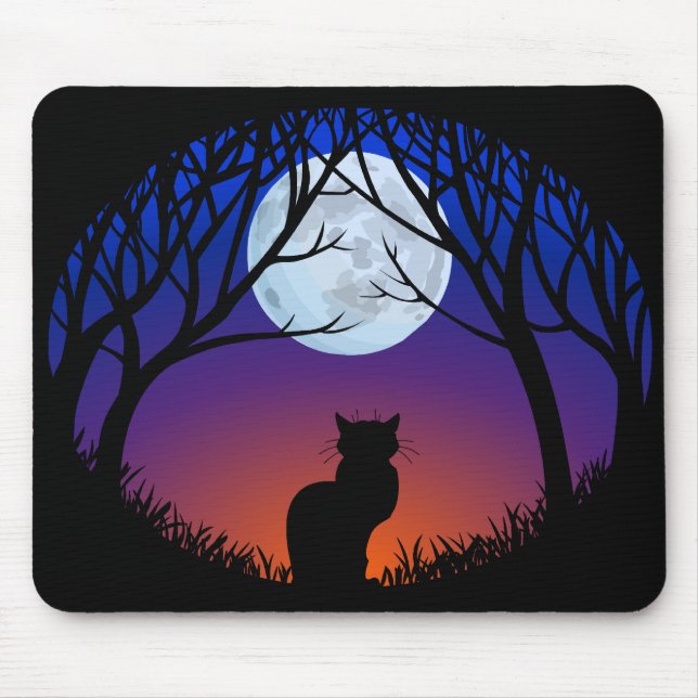 Cat Lover Mousepads Customizable Cat Mouse Pad (Front)
