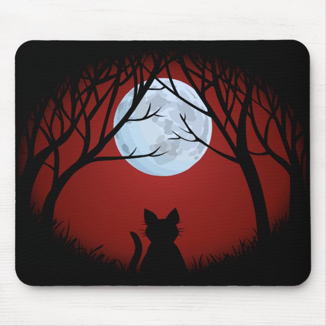 Cat Lover Mousepads Customizable Cat Mouse Pad (Front)