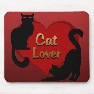 Cat Lover Mousepads Customizable Fat Cat Mouse Pad