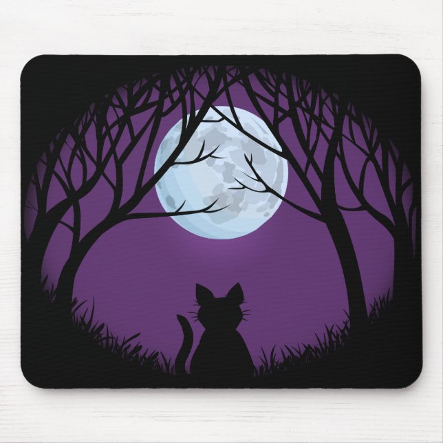 Cat Lover Mousepads Customizable Fat Cat Mouse Pad (Front)