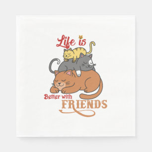 Cat Lover Napkin