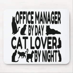 Cat Lover Office Manager Mouse Pad
