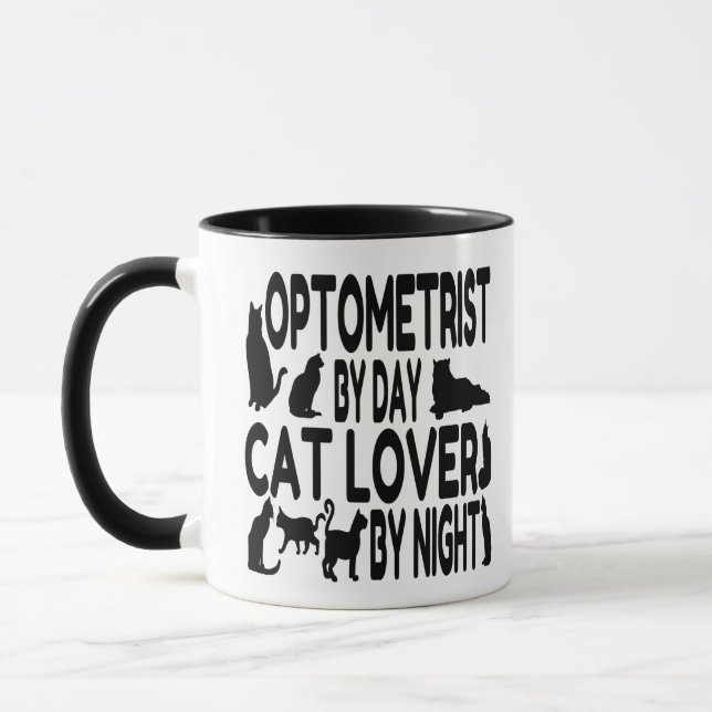 Cat Lover Optometrist Mug (Left)