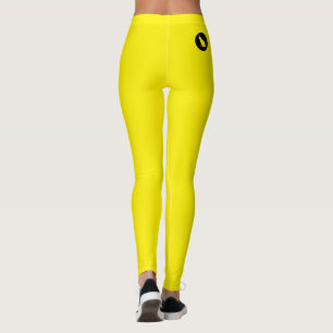 Cat Lover Pet Mom Personalized Black Bright Yellow Leggings