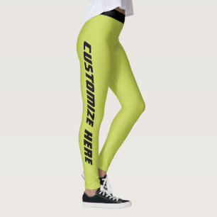 Cat Lover Pet Mom Yellow Green Black Customized Leggings