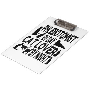Cat Lover Phlebotomist Clipboard