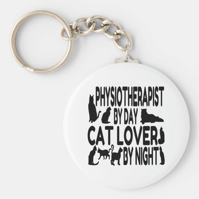 Cat Lover Physiotherapist Keychain (Front)