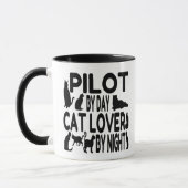 Cat Lover Pilot Mug (Left)