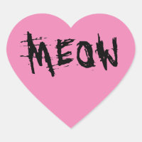 Cat Lover, PINK MEOW stickers
