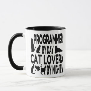 Cat Lover Programmer Mug