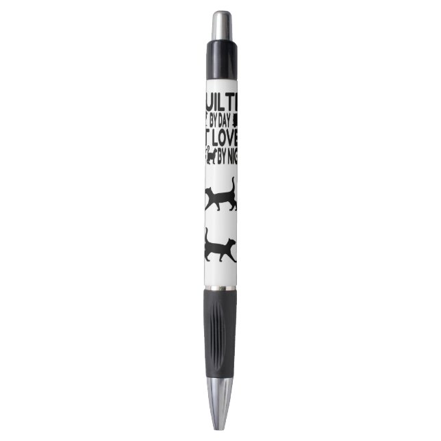 Cat Lover Quilter Pen (Front Vertical)