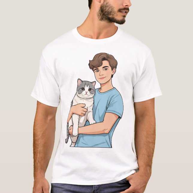Cat Lover T shirt (Front)