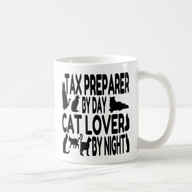 Cat Lover Tax Preparer Coffee Mug (Right)