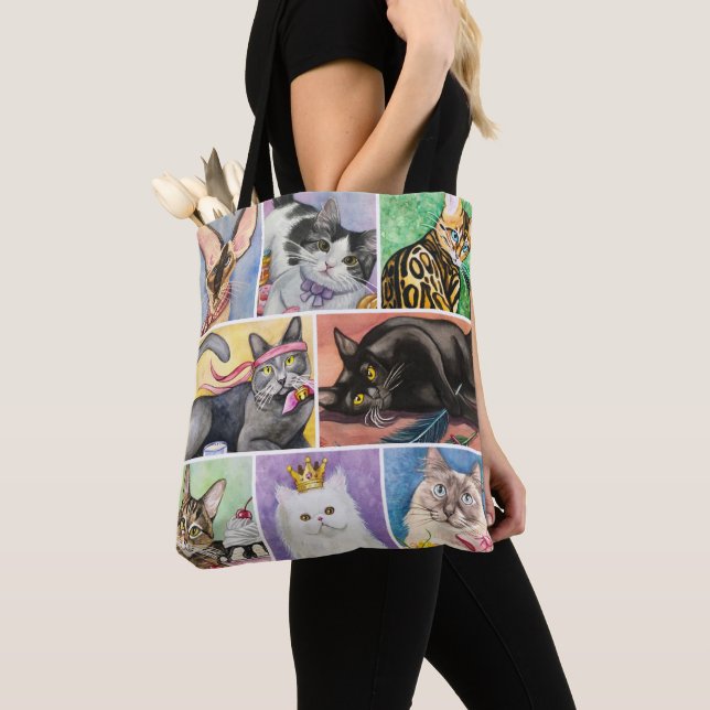 Cat Lover Tote Bag (Close Up)
