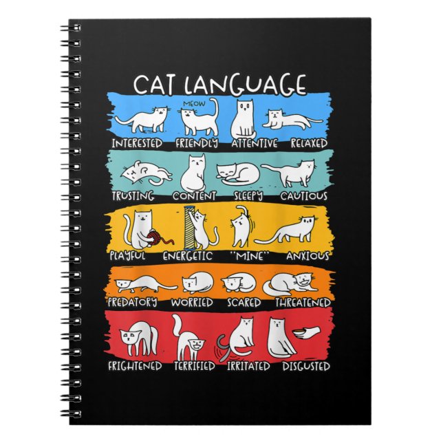 Cat Lover Tshirt, Funny Cat Tee, Cat Gift, Cute Ca Notebook (Front)