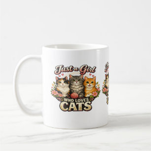 Cat Lover Vibes – Cute Cat Design Coffee Mug