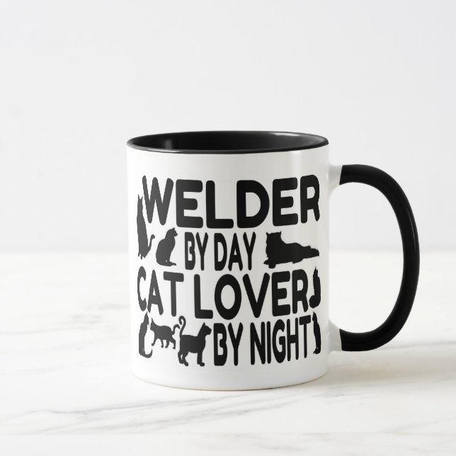 Cat Lover Welder Mug (Right)