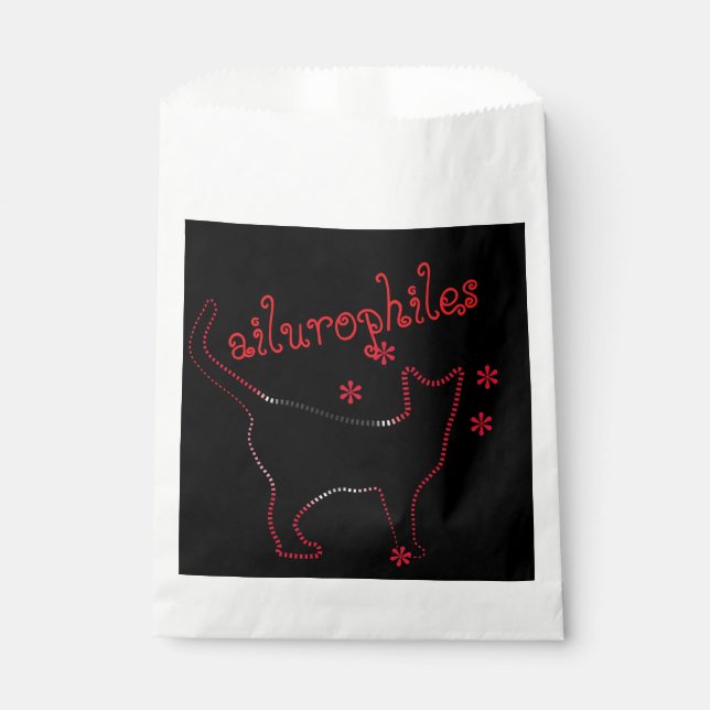 cat lovers ailurophiles Favour Bags (Front)