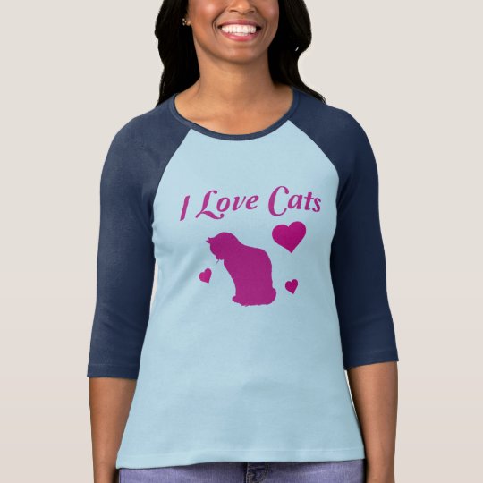 Cat Lover's Bella+Canvas 3/4 Sleeve Raglan T-Shirt