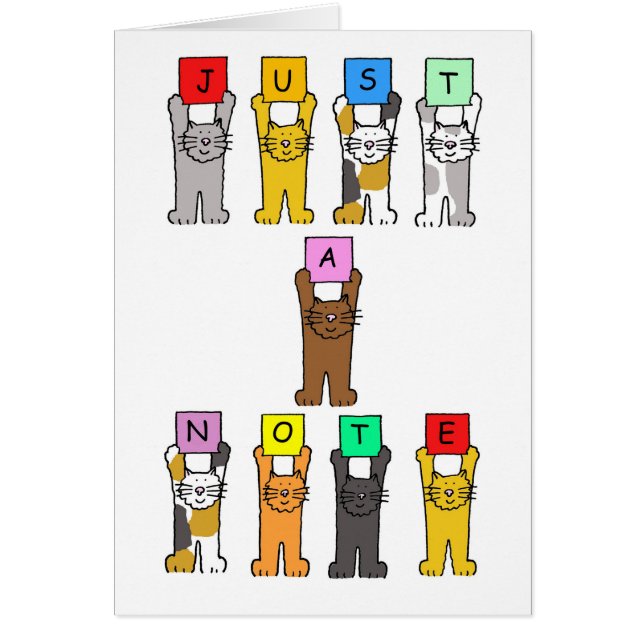 Cat Lover's Blank  Note Card (Front)