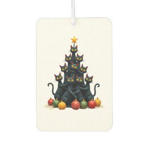 Cat Lovers Cute and Funny Holiday Tree Christmas 2 Air Freshener
