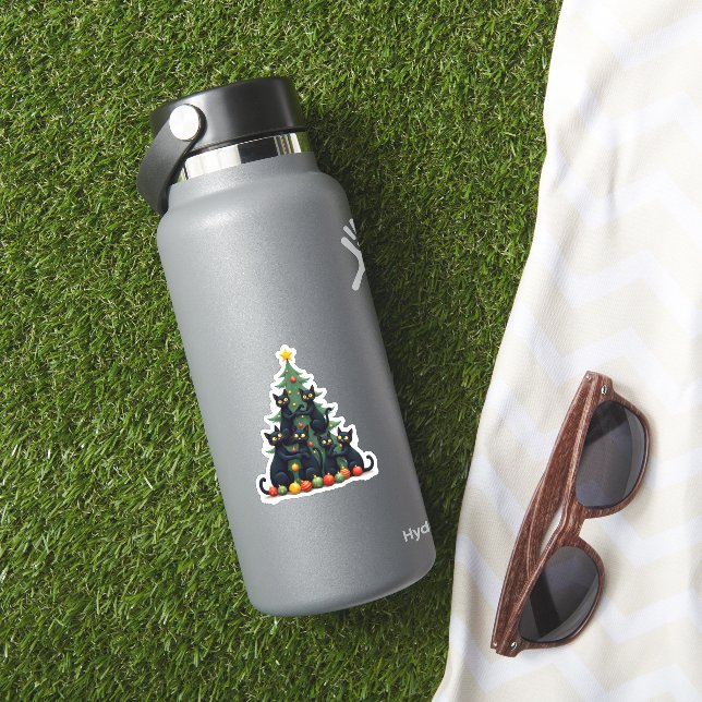 Cat Lovers Cute and Funny Holiday Tree Christmas 4 (HydroFlask Insitu)