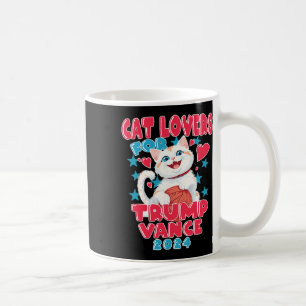 Cat Lovers For Trump Vance 2024 Coffee Mug