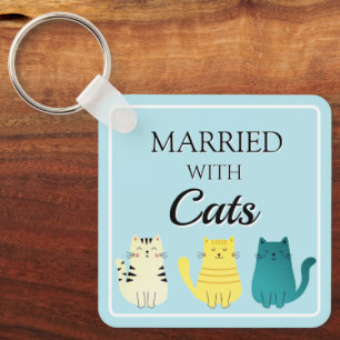 Cat Lover's Fun custom Keychain