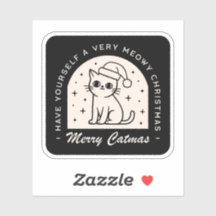 Cat lovers funny Christmas wishes witchy black