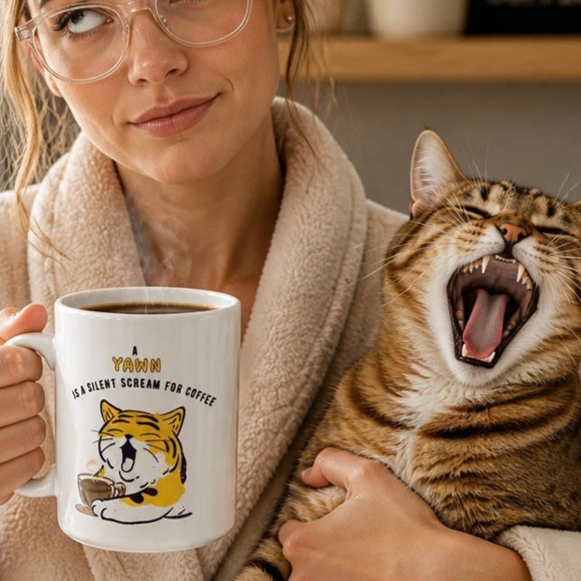 Cat Lover's Funny Coffee Quote Mug (Creator Uploaded)