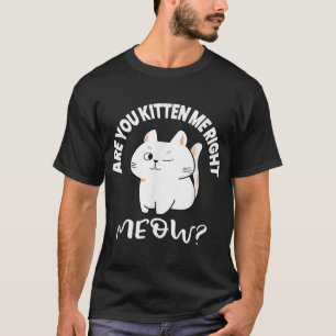 Cat Lovers Gifts   Are You Kitten Me Right Meow T-Shirt