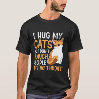 Cat Lovers I Huge My Cats T-Shirt