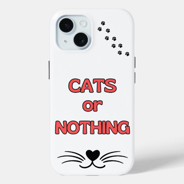 Cat Lovers iPhone case (Back)