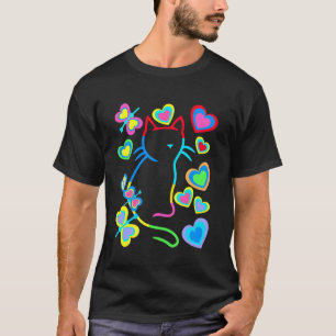 Cat Lovers Retro Cat Kitten Vintage 80s T-Shirt