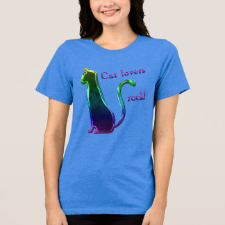 Cat Lovers Rock Tri-Blend Shirt