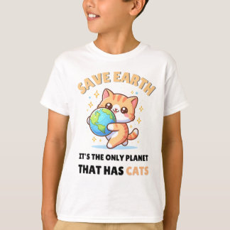 Cat Lovers Save Earth T-Shirt