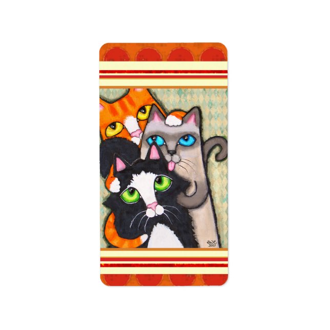 Cat Lover's Sticker / Labels (Front)