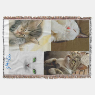 Cat Lovers Throw Blanket