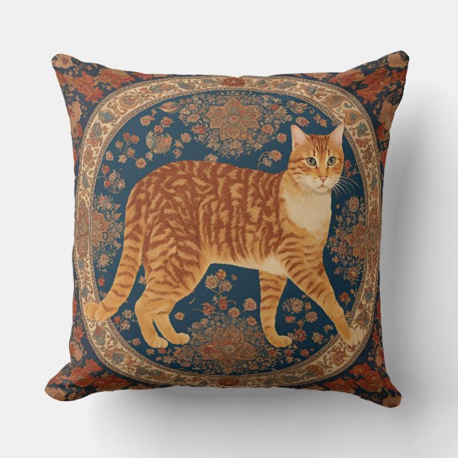 Cat Lover's Throw Pillow (Front)