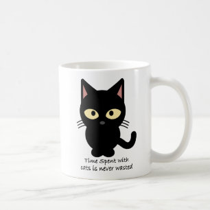 Cat lovers. Time spent with cats is never wasted Coffee Mug