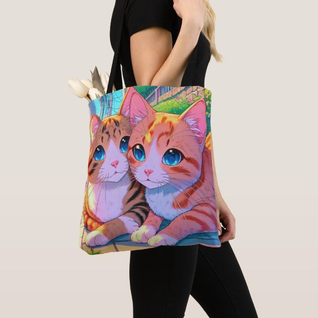 Cat Lovers Tote Bag (Close Up)