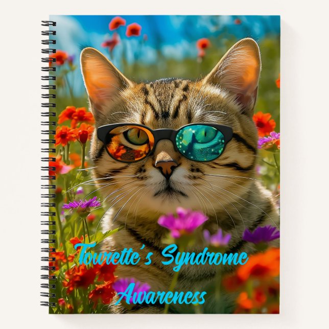Cat Lover's Tourette's Syndrome Notebook (Front)
