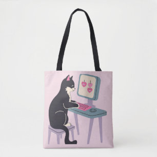 Cat lovers Tuxedo cat  Tote Bag