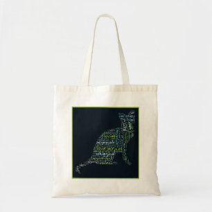 Cat lovers' Word Cloud Tote Bag