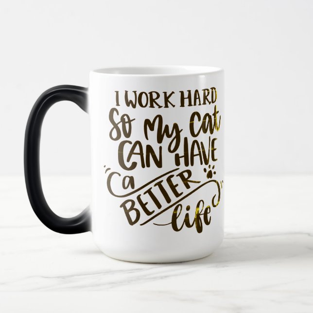 Cat loving magic mug (Left)