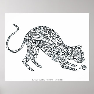 CAT made of MICE by NICHOLAS       MINI... Poster