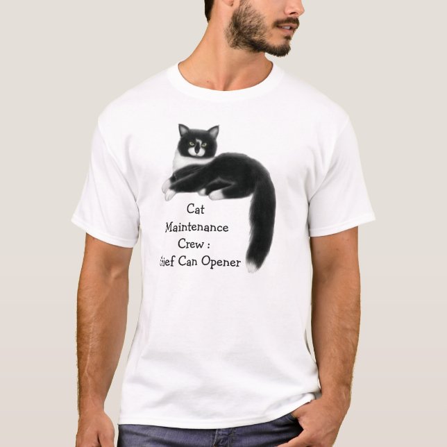 Cat Maintenance Crew T-Shirt (Front)