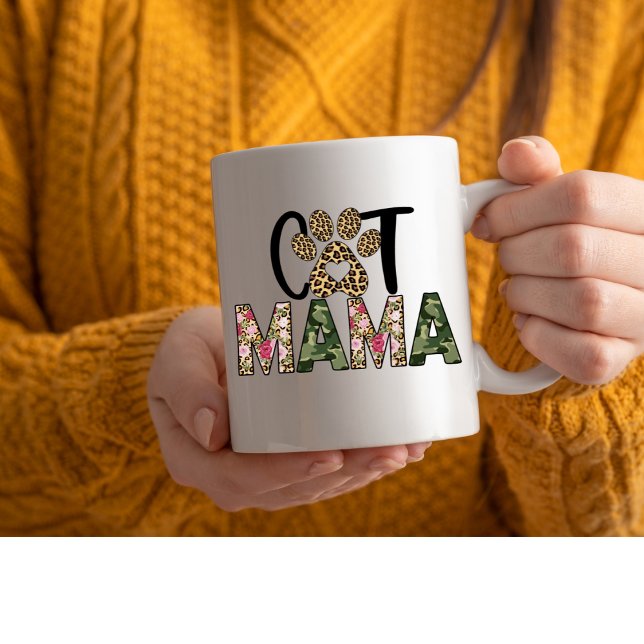 Cat Mama Cat Mom Shirt Coffee Mug (Creator Uploaded)
