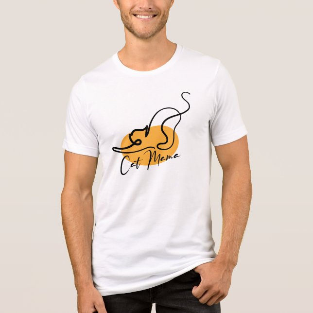 Cat Mama Tri-Blend Shirt (Front)