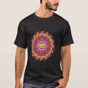 Cat Mandala Kaleidoscope Kitty Kitten Lover Feline T-Shirt